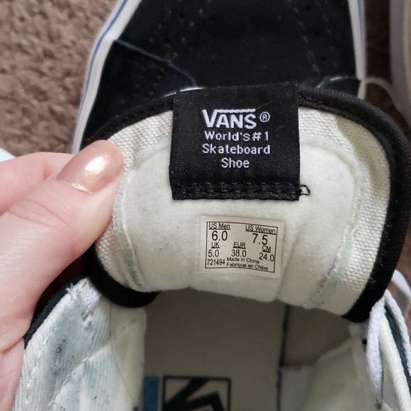 Vans sk8 high top palm tree sneakers Sz 7.5 - Picture 6 of 7